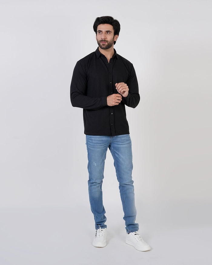 Eminent Men's Front Open Shirt - Black, Men's Shirts, Eminent, Chase Value