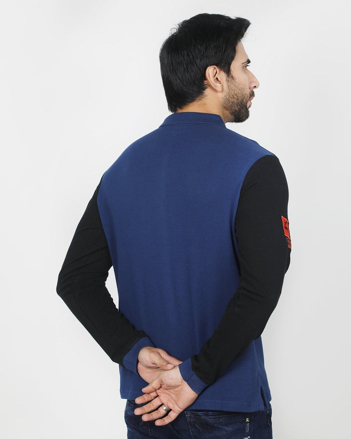 Eminent Men's Full Sleeves Polo T-Shirt - Navy Blue, Men's T-Shirts & Polos, Eminent, Chase Value