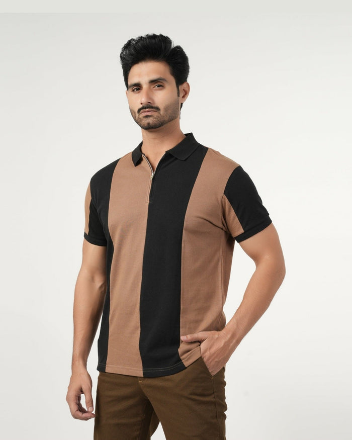 Eminent Men's Half Sleeves Polo T-Shirt - Coco Cream, Men's T-Shirts & Polos, Eminent, Chase Value
