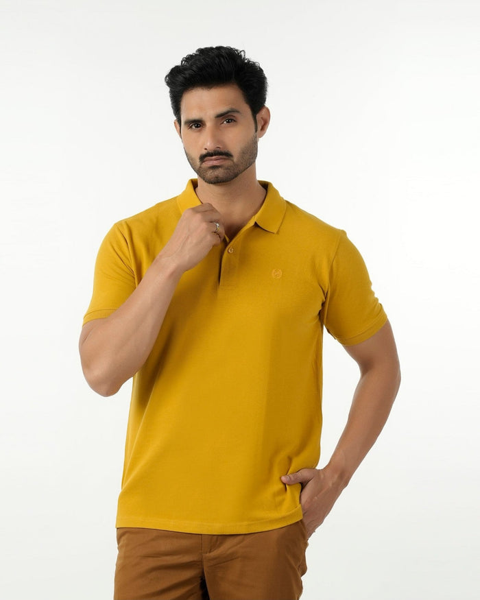 Eminent Men's Basic Polo T-Shirt - Mustard, Men's T-Shirts & Polos, Eminent, Chase Value