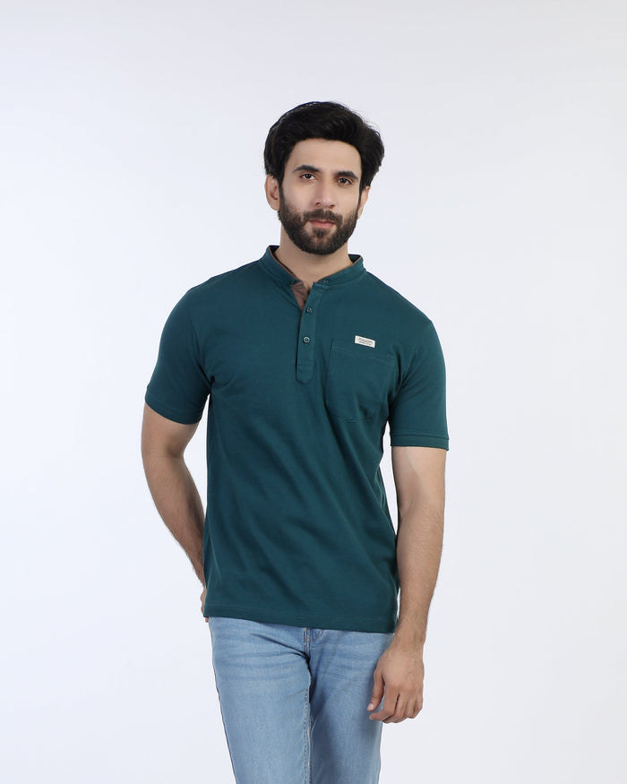 Eminent Men's  Half Sleeves Polo T-Shirt - Deep Teal, Men's T-Shirts & Polos, Eminent, Chase Value