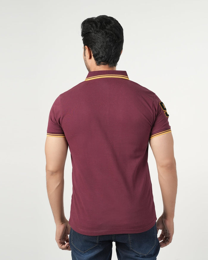 Eminent Men's Half Sleeves Polo T-Shirt - Tawny Port, Men's T-Shirts & Polos, Eminent, Chase Value