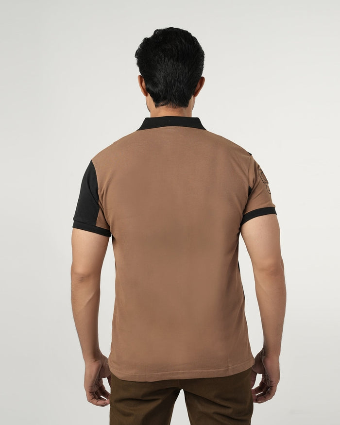 Eminent Men's Half Sleeves Polo T-Shirt - Coco Cream, Men's T-Shirts & Polos, Eminent, Chase Value