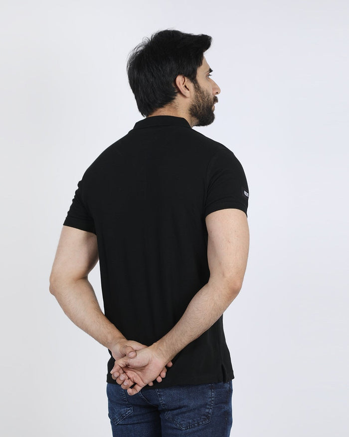 Eminent Men's Half Sleeves Polo T-Shirt - Black, Men's T-Shirts & Polos, Eminent, Chase Value