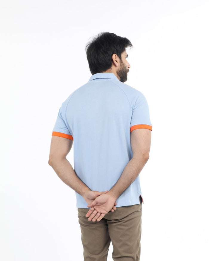 Eminent Men's Half Sleeves Polo T-Shirt - Celestial, Men's T-Shirts & Polos, Eminent, Chase Value