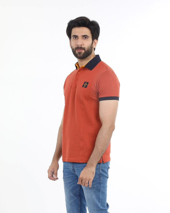 Eminent Men's Half Sleeves Polo T-Shirt - Reddish Brown, Men's T-Shirts & Polos, Eminent, Chase Value