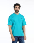Eminent Men's Half Sleeves  Printed T-Shirt - Turquoise, Men's T-Shirts & Polos, Eminent, Chase Value