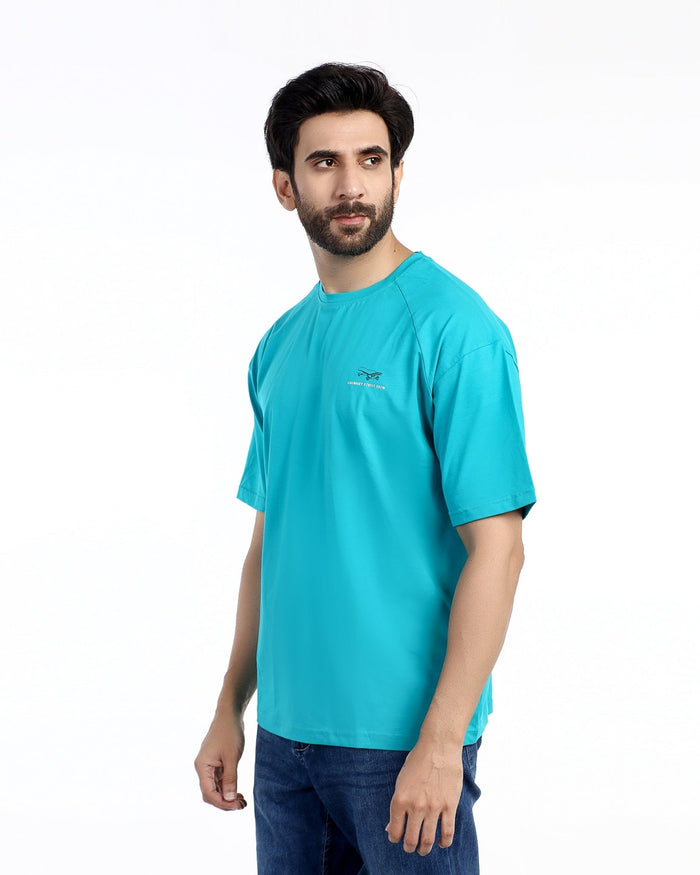 Eminent Men's Half Sleeves  Printed T-Shirt - Turquoise, Men's T-Shirts & Polos, Eminent, Chase Value