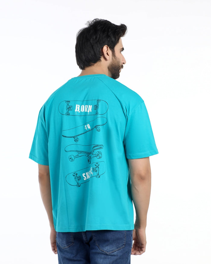 Eminent Men's Half Sleeves  Printed T-Shirt - Turquoise, Men's T-Shirts & Polos, Eminent, Chase Value