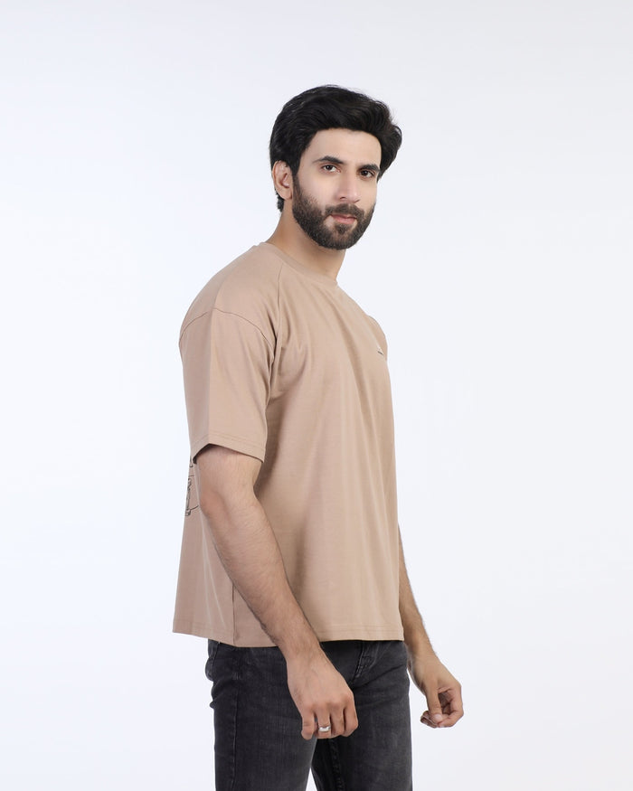 Eminent Men's Half Sleeves  Printed T-Shirt - Brown, Men's T-Shirts & Polos, Eminent, Chase Value