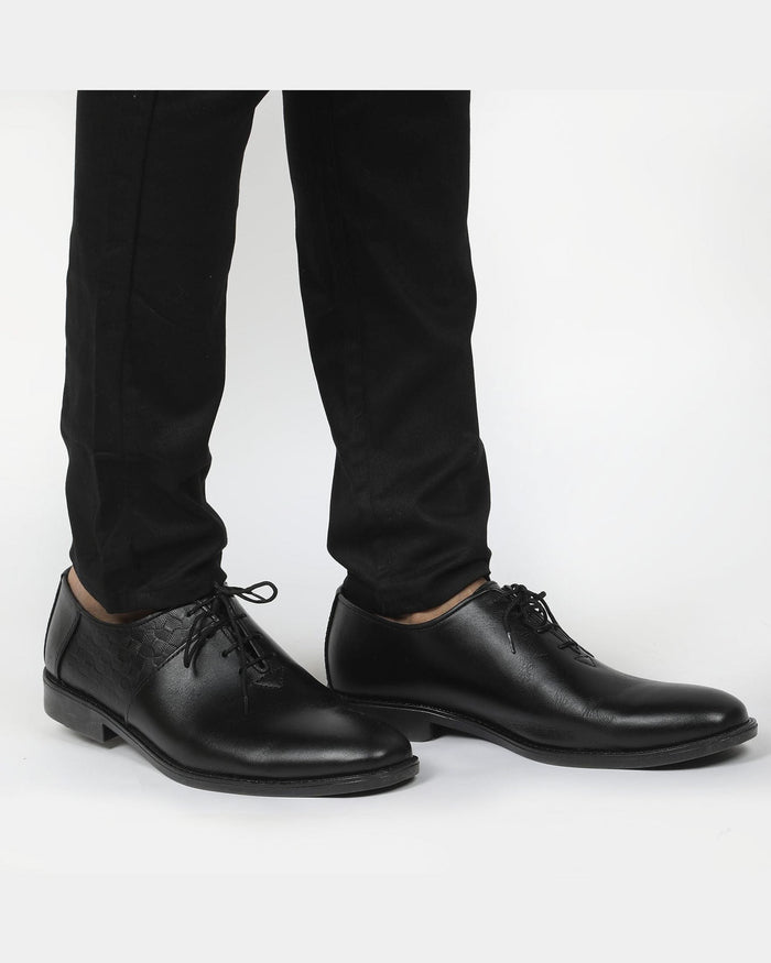 Eminent Classic Oxford-Style Dress Shoes - Black, Men's Formal Shoes, Eminent, Chase Value