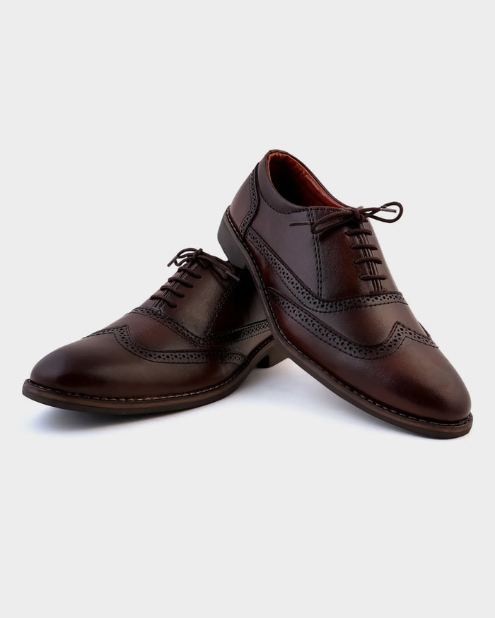 Men's Leather Lace-Up Shoes