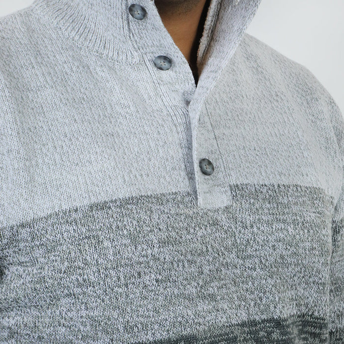 Men's Mock Neck Sweater - Grey, Men's Sweater & Sweat Shirts, Eminent, Chase Value