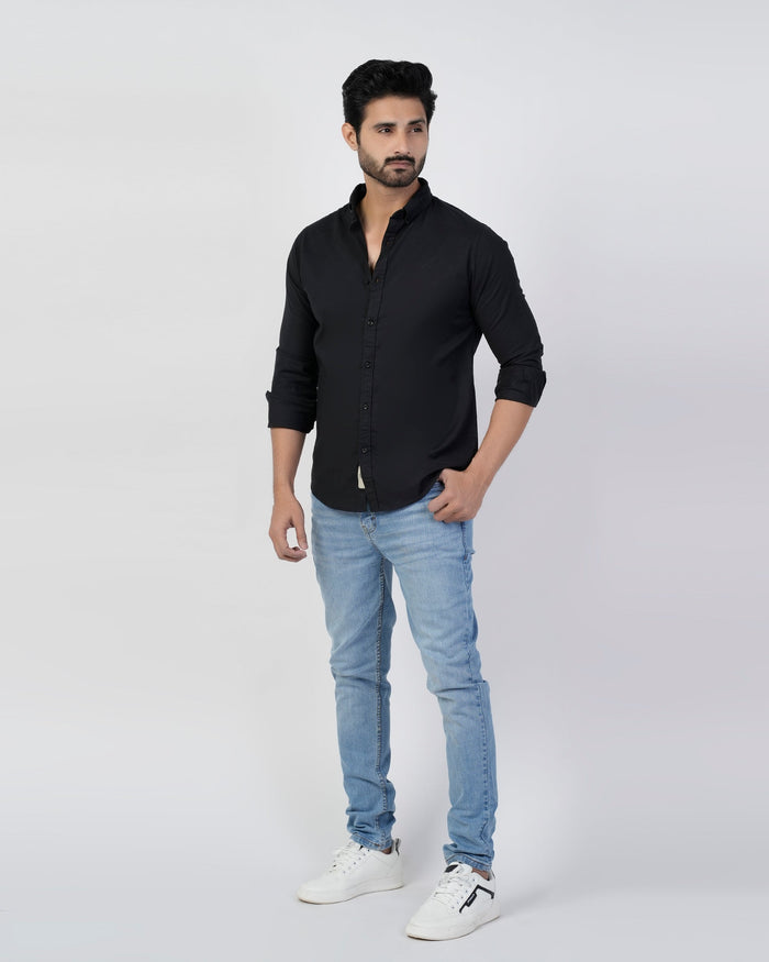 Men's Plain Casual Shirt