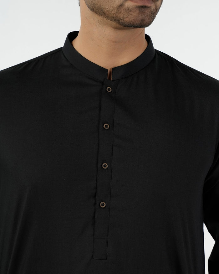 Eminent Men's Kurta Plain Shalwar Suit - Black, Men's Shalwar Kameez, Eminent, Chase Value