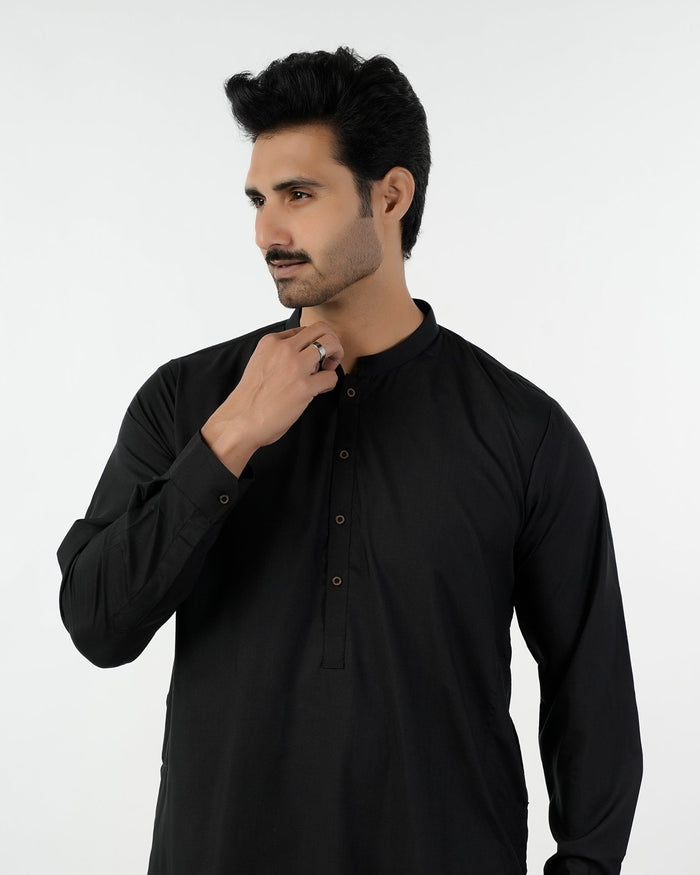 Eminent Men's Kurta Plain Shalwar Suit - Black, Men's Shalwar Kameez, Eminent, Chase Value