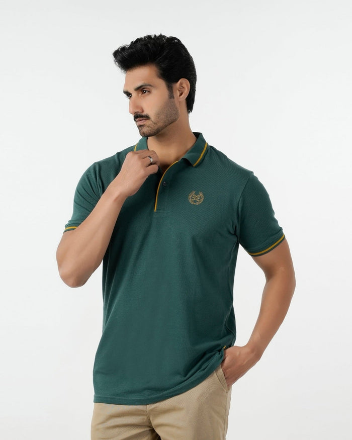 Eminent Men's Polo Half Sleeves T-Shirt - Green, Men's T-Shirts & Polos, Eminent, Chase Value