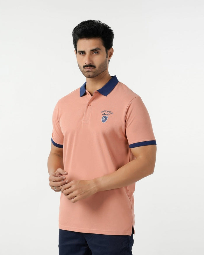Eminent Men's Polo Half Sleeves T-Shirt - Clay, Men's T-Shirts & Polos, Eminent, Chase Value