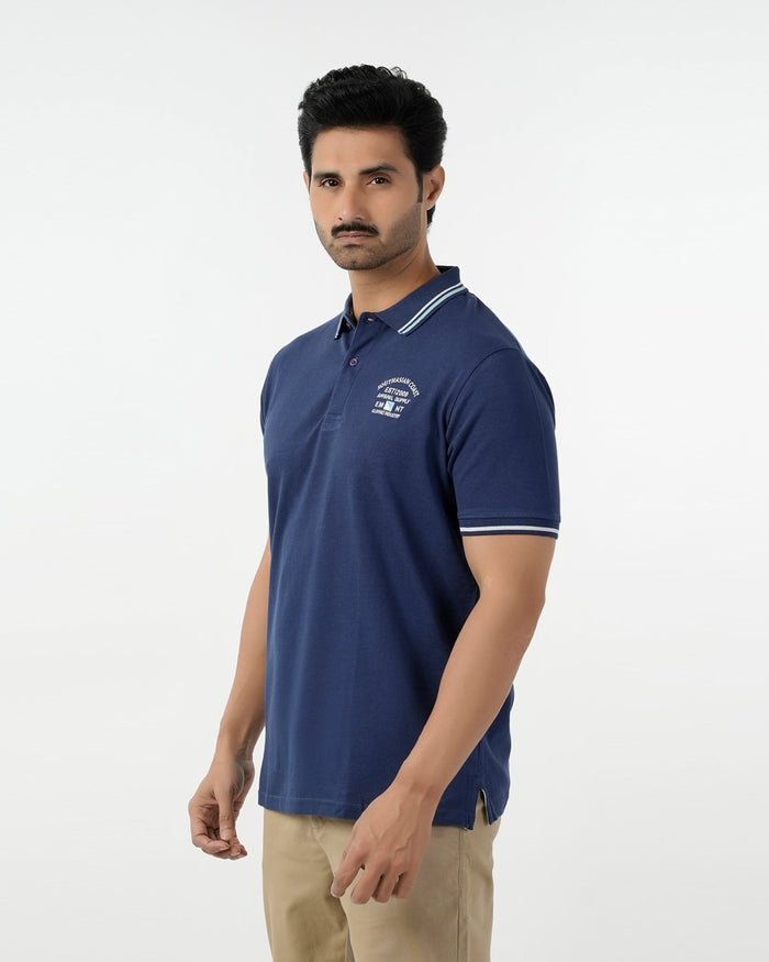 Eminent Men's Polo Half Sleeves T-Shirt - Navy Blue, Men's T-Shirts & Polos, Eminent, Chase Value