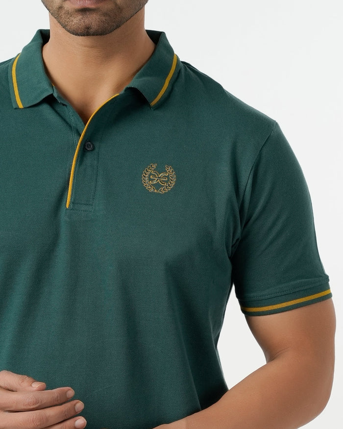 Eminent Men's Polo Half Sleeves T-Shirt - Green, Men's T-Shirts & Polos, Eminent, Chase Value