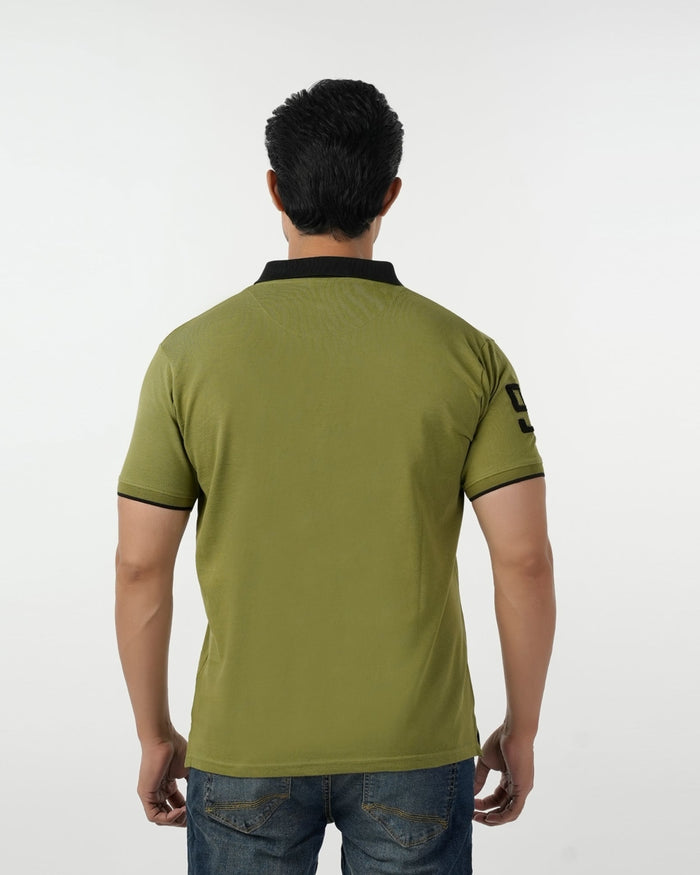 Eminent Men's Polo Half Sleeves T-Shirt - Olive Green, Men's T-Shirts & Polos, Eminent, Chase Value