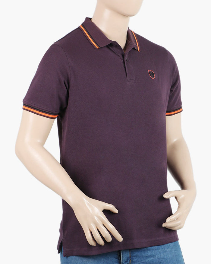 Eminent Men's Polo Half Sleeves T-Shirt - Plum, Men's T-Shirts & Polos, Eminent, Chase Value