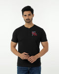 Men's Eminent Round Neck Half Sleeves Printed T-Shirt - Black, Men's T-Shirts & Polos, Eminent, Chase Value