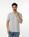 Eminent Men's Round Neck Half Sleeves Printed T-Shirt - Ash Grey, Men's T-Shirts & Polos, Eminent, Chase Value