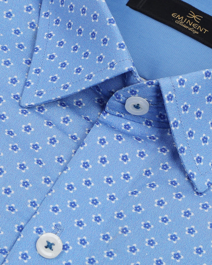 Eminent Men's Saturday Printed Shirt  - Blue, Men's Shirts, Eminent, Chase Value