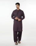 Eminent Men's Stitched Shalwar Suit - Burgundy, Men's Shalwar Kameez, Eminent, Chase Value
