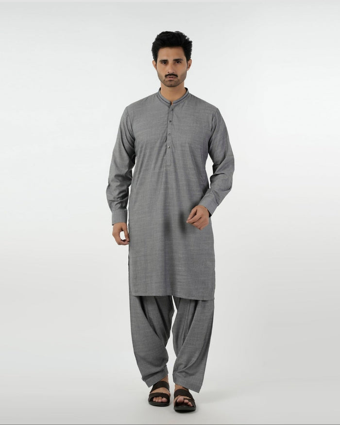 Eminent Men's Kurta Shalwar Suit - Dark Grey, Men's Shalwar Kameez, Eminent, Chase Value