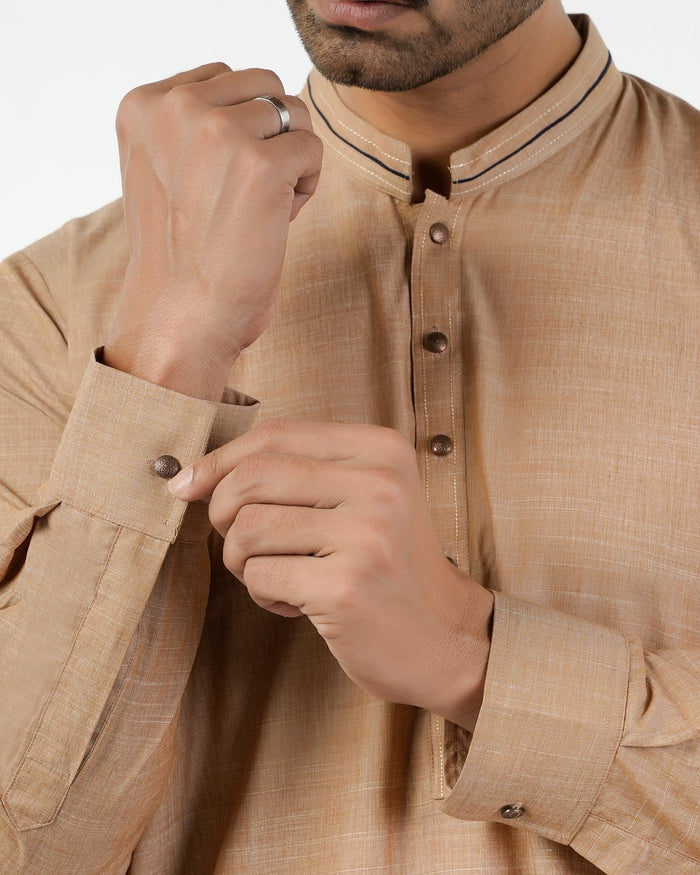 Eminent Men's Kurta Shalwar Suit - Beige, Men's Shalwar Kameez, Eminent, Chase Value