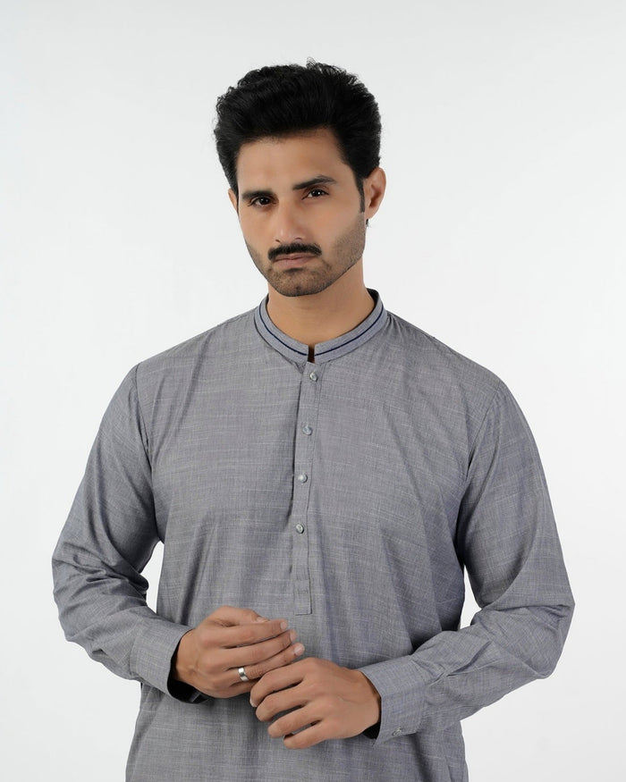 Eminent Men's Kurta Shalwar Suit - Grey, Men's Shalwar Kameez, Eminent, Chase Value