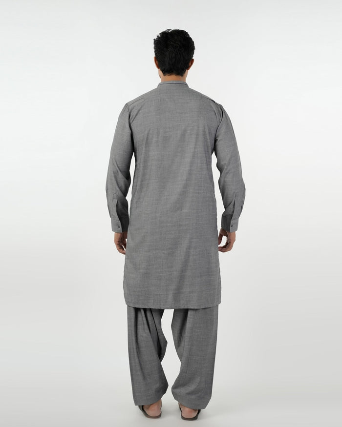 Eminent Men's Kurta Shalwar Suit - Dark Grey, Men's Shalwar Kameez, Eminent, Chase Value