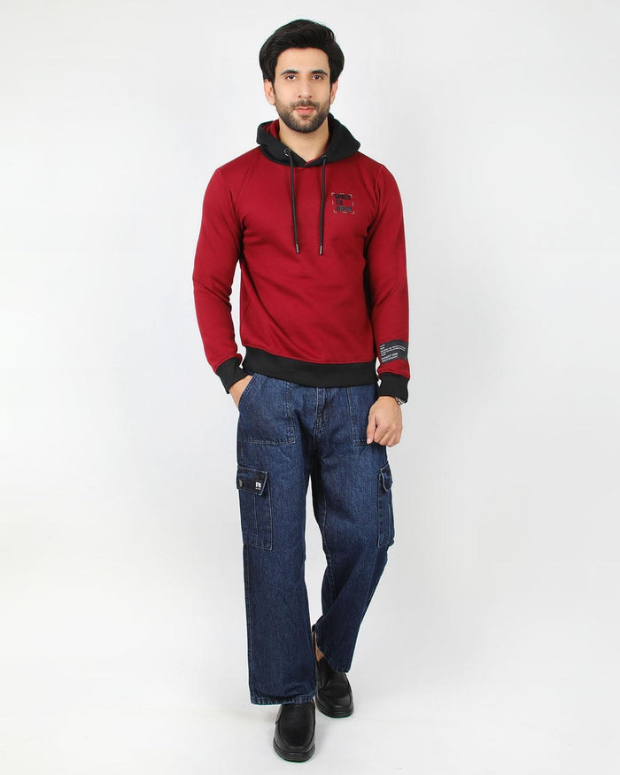 Eminent Men's Full Sleeves Sweat Shirt - Maroon, Men's Jackets & Hoodies, Eminent, Chase Value