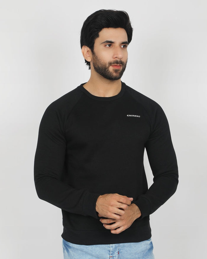 Eminent Men's Full Sleeves Sweat Shirt - Black, Men's T-Shirts & Polos, Eminent, Chase Value