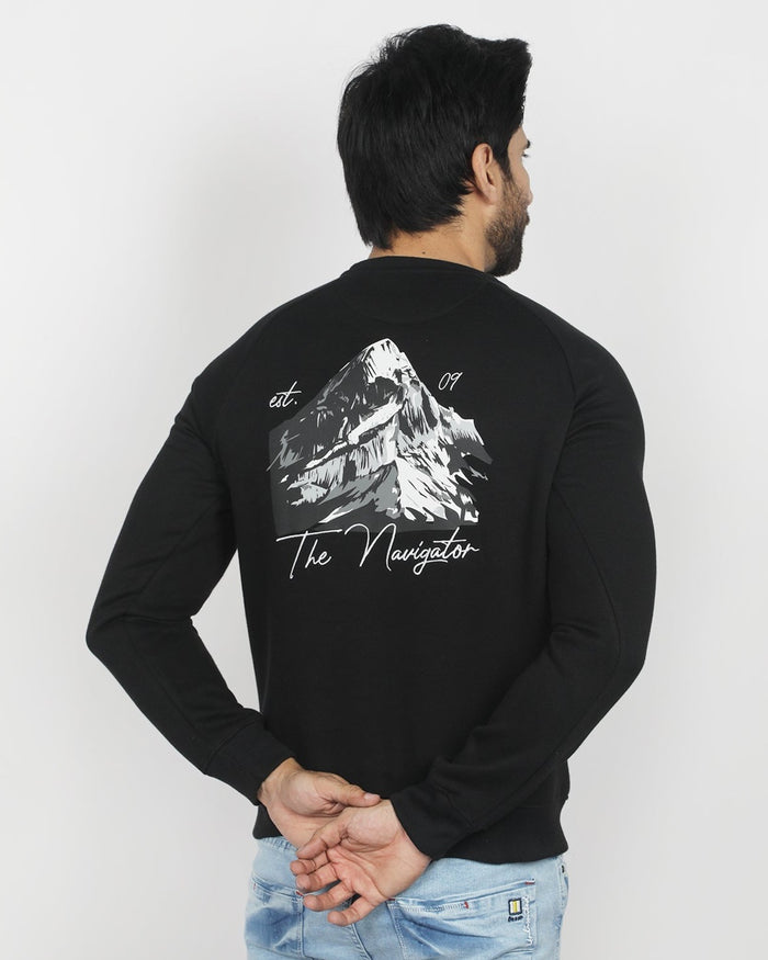 Eminent Men's Full Sleeves Sweat Shirt - Black, Men's T-Shirts & Polos, Eminent, Chase Value