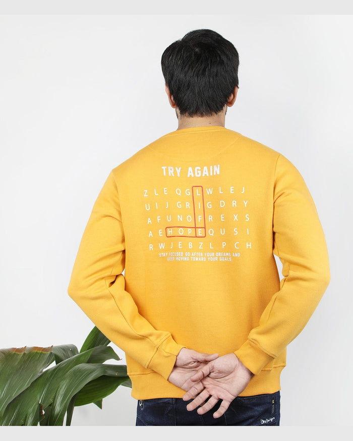Eminent Men's Full Sleeves Sweat Shirt - Mustard, Men's Sweater & Sweat Shirts, Eminent, Chase Value