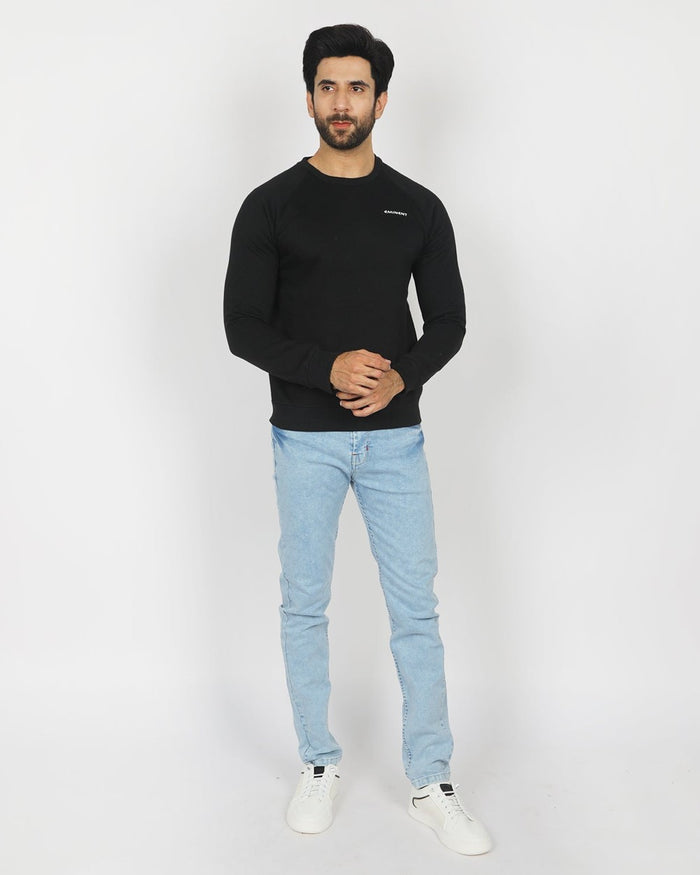 Eminent Men's Full Sleeves Sweat Shirt - Black, Men's T-Shirts & Polos, Eminent, Chase Value