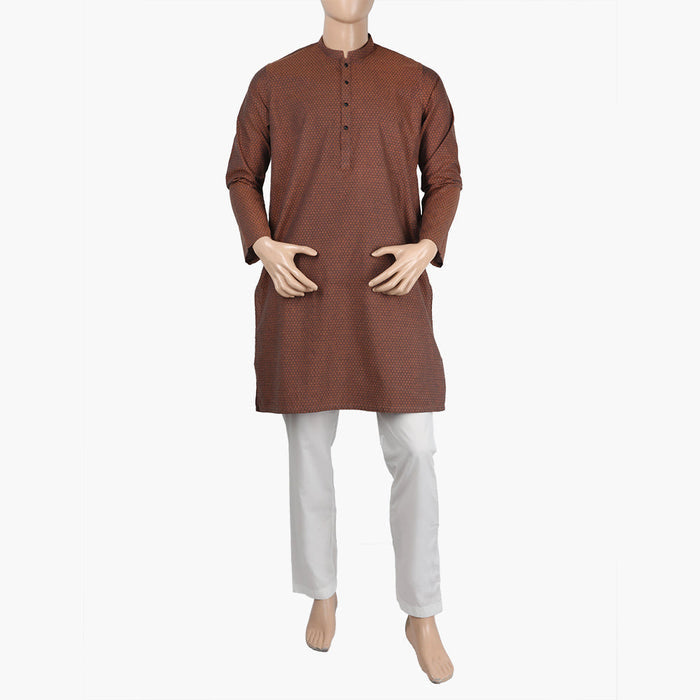Eminent Men's Trim Fit Kurta - Brown, Men's Kurtas, Eminent, Chase Value
