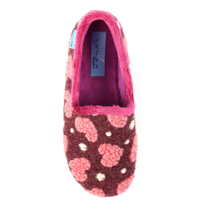 Minnie Burgundy Slipper