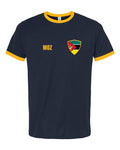 Mozambique Soccer Ringer Tee — Retro National Crest | NYC Factory