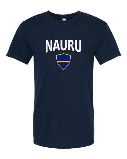 Nauru Arched Crest Soccer Tee — NYC Factory