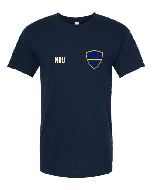 Nauru Soccer Tee — Retro National Crest | NYC Factory