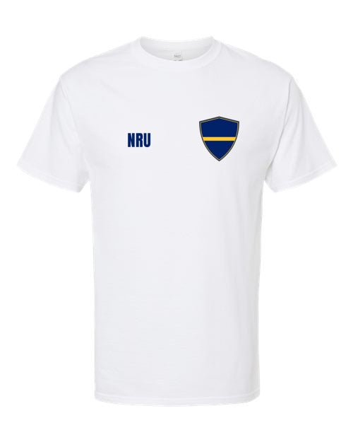 Nauru Soccer Tee — Retro National Crest | NYC Factory