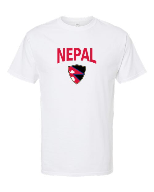 Nepal Arched Crest Soccer Tee — NYC Factory
