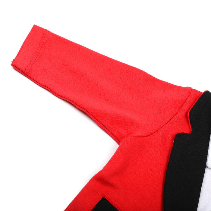 Newborn Boys Full Sleeves Romper - Red