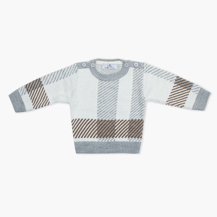 Newborn Boys Sweater - Grey, Newborn Boys Winterwear, Chase Value, Chase Value