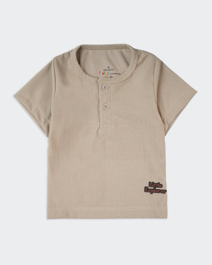 Newborn Boys Textured Co-Ord Set