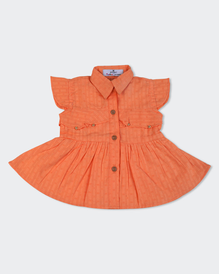 Newborn Girls Embroidered Cambric Co-Ord Set